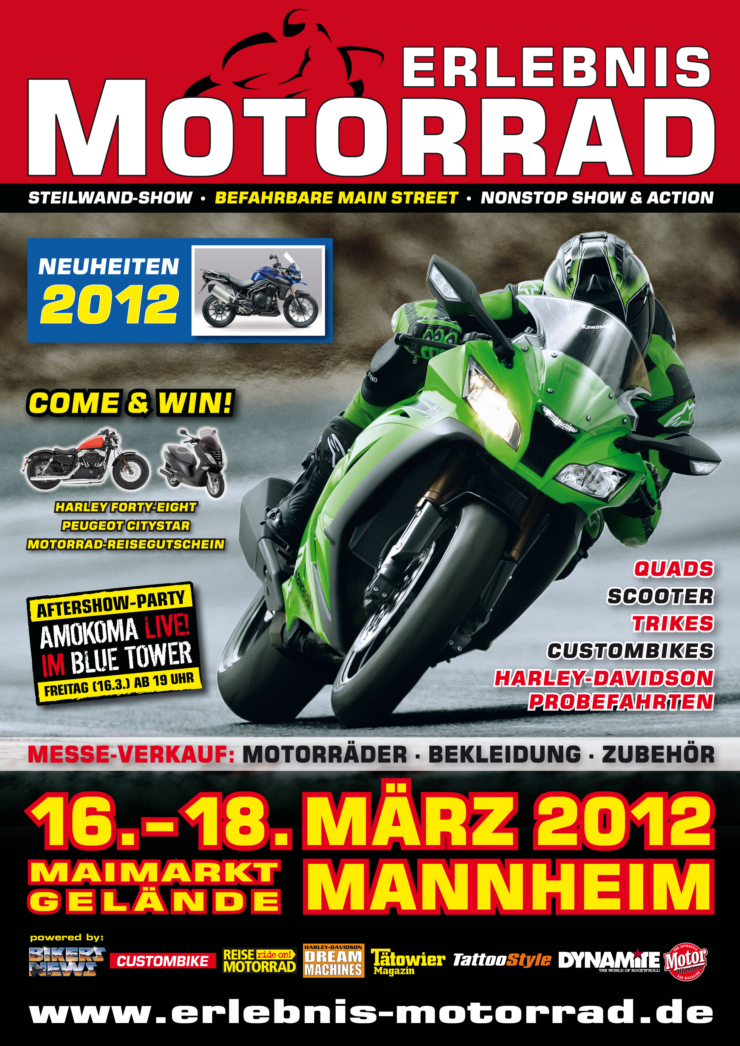 Bitte Warten. Das ERLEBNIS MOTORRAD-Plakat 2012 wird geladen ...